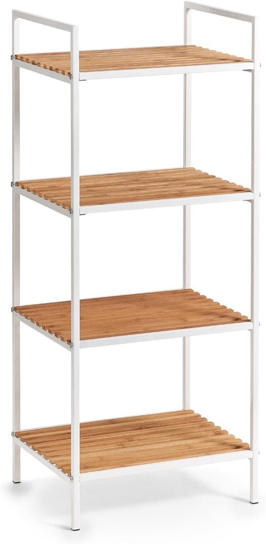 Zeller Shelf | Estante em madeira branca para arrumação 39 x 33 x 95 cm