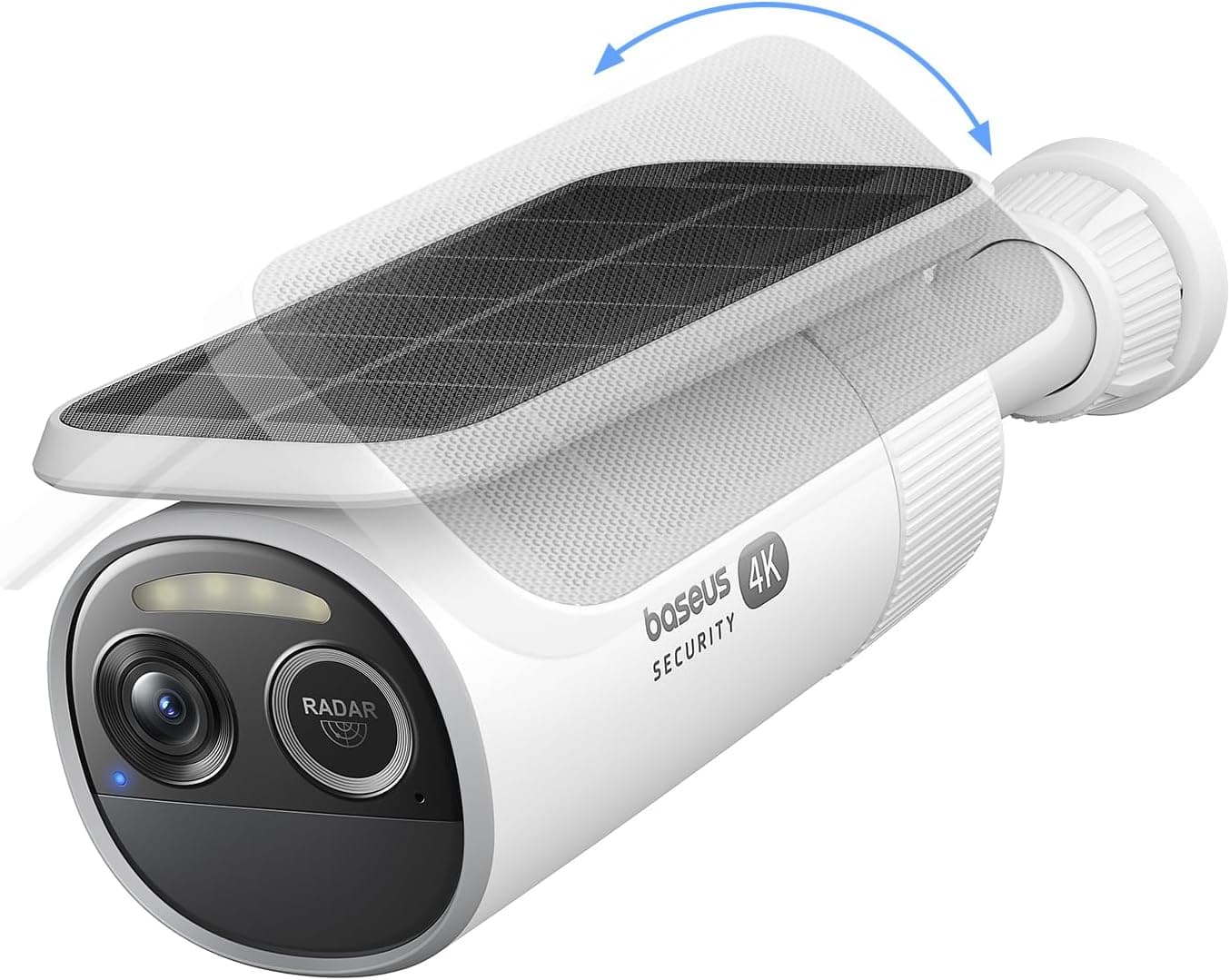 Baseus Security S2 | Câmara de vigilância exterior 4K com alimentação solar, visão noturna 145° e deteção humana
