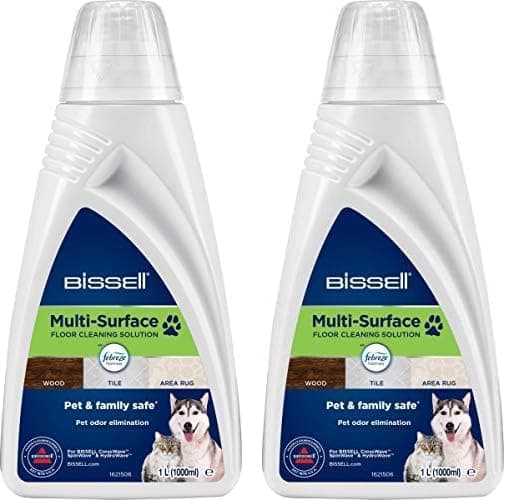BISSELL Multi-Surface Pet | Para todos os pisos duros, de madeira, azulejos, laminados, tapetes e carpetes, elimina manchas e atualização, 1 l, compatível com a série CrossWave | 2550