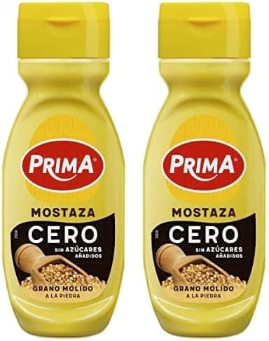 Prima Mostarda zero, mesmo sabor sem adição de açúcares. 265 g x 2