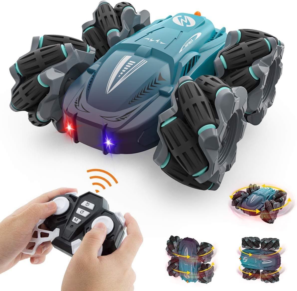 Carro remoto Drift, 4WD carro RC crobacias 2,4 GHz rotação de 360 ° carro de brinquedos crianças 3 4 5 6 7 8 9 10 11 12 anos, carro controlo rádio para presentes de Natal aniversários jogos Infantil