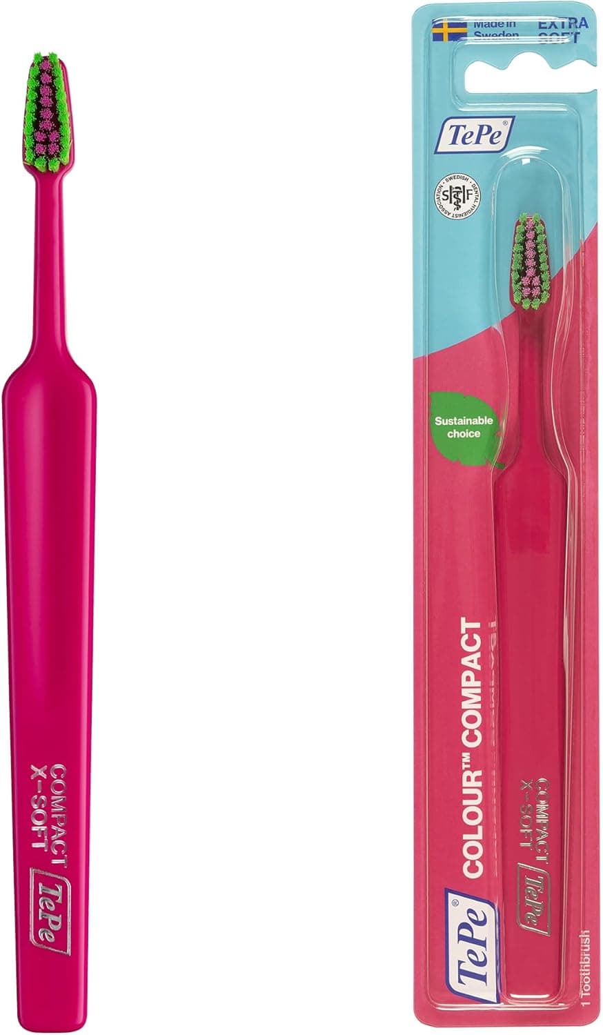 TePe Colour Compact x-Soft Escova de dentes extra macia para criança