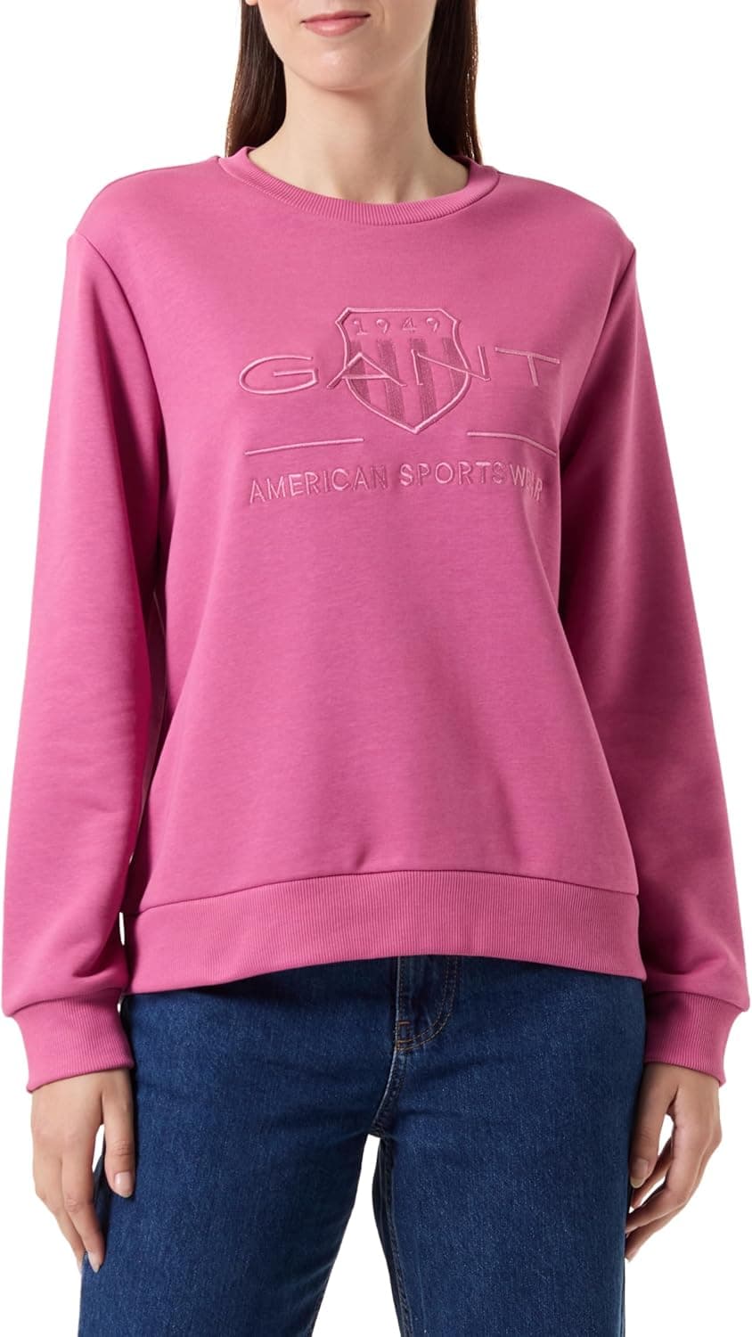 GANT Reg Tonal Shield C-Neck Sweat camisola para mulher