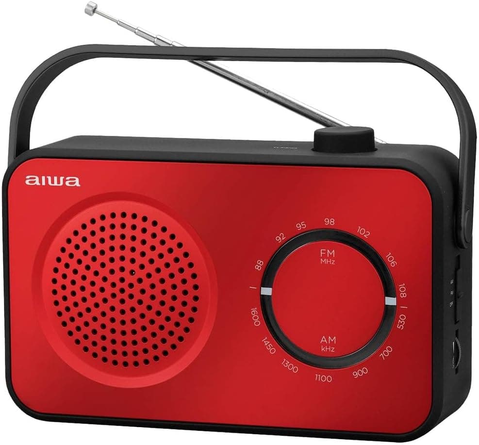 Aiwa Rádio mesa R-190RD cor vermelha