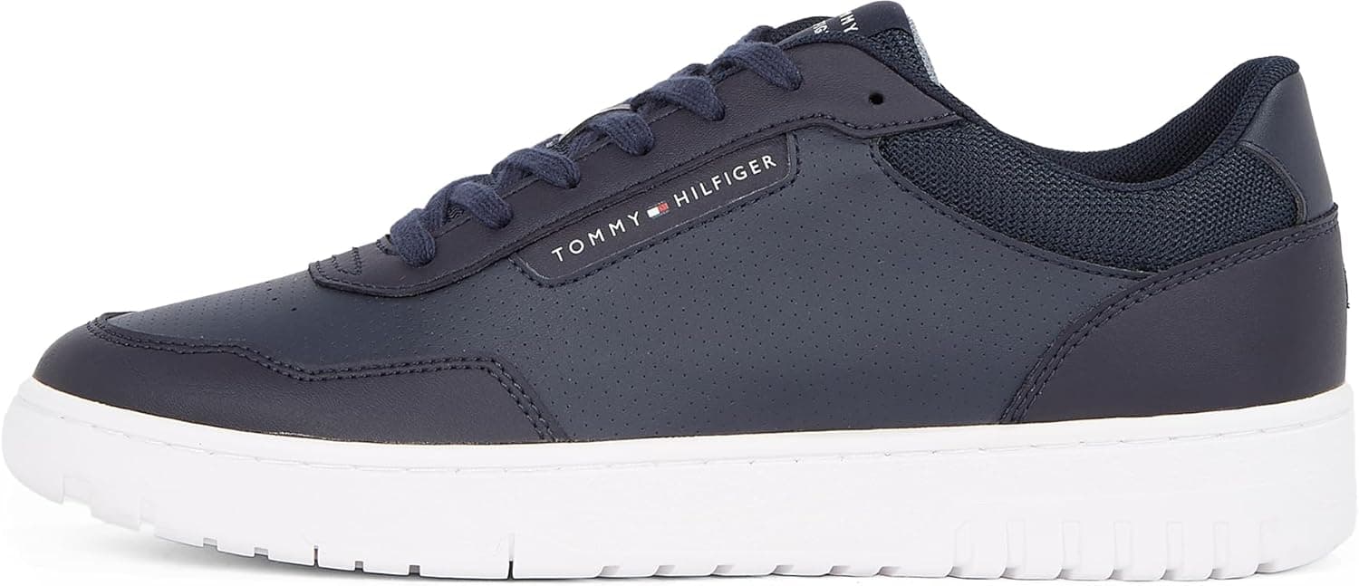 TOMMY HILFIGER TH Basket Core LTH Pinperf Fm0fm05466, Masculino de Cano Baixo