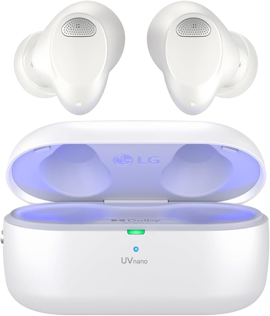 LG Tone Free T90S | Auriculares Bluetooth com Dolby Atmos, cancelamento de ruído ativo e tecnologia Meridian
