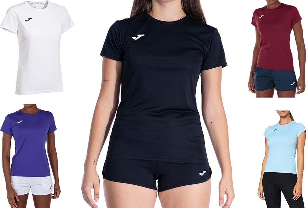 Joma Combi | T-shirt desportiva de manga curta para mulher mantém o corpo seco