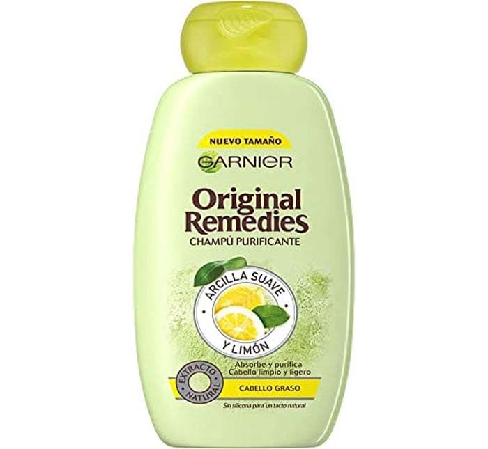 Garnier Original Remedies champô para cabelo oleoso, argila e limão, 300 ml