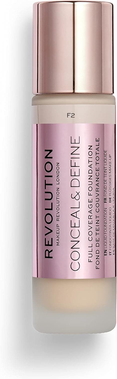 Makeup Revolution, base de maquilhagem Conceal & Define, F8.5, 23 ml