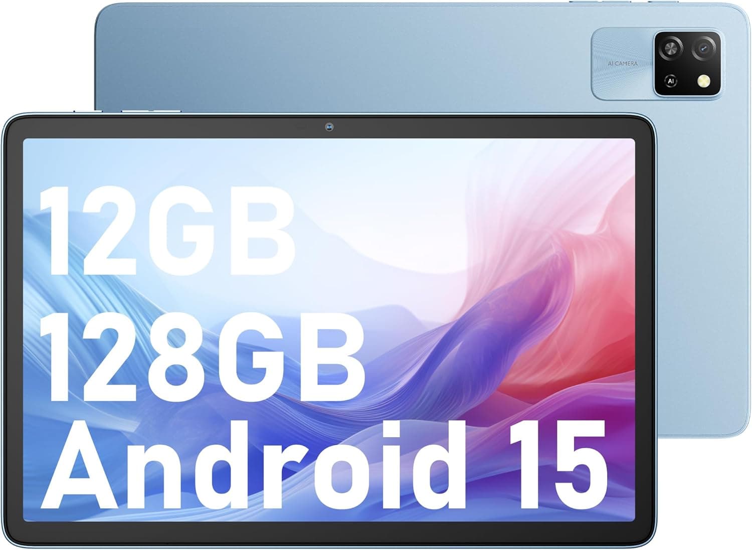Blackview Tablet Android 15 Tab 60 Wi-Fi de 10 polegadas, tablet PC, 12 GB RAM + 128 GB ROM/2TB TF, WiFi 6 Widevine L1, PC Mode 5100 mAh bateria Tablet Gaming dupla câmara 8MP+5MP/HD IPS/WPS 
