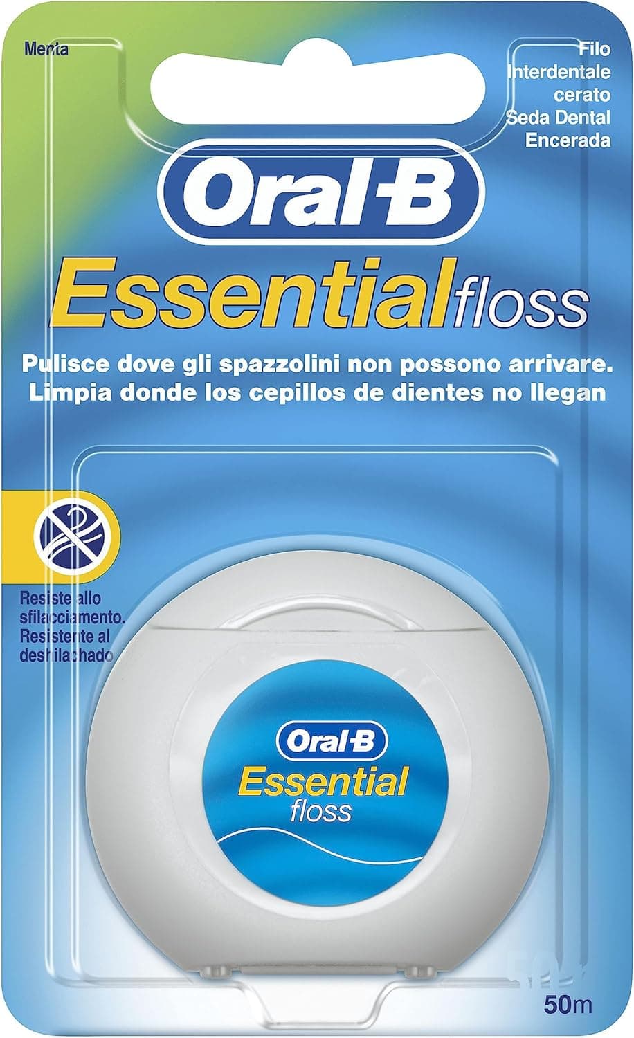 Oral-B Essential Floss seda dental hortelã, 50 metros