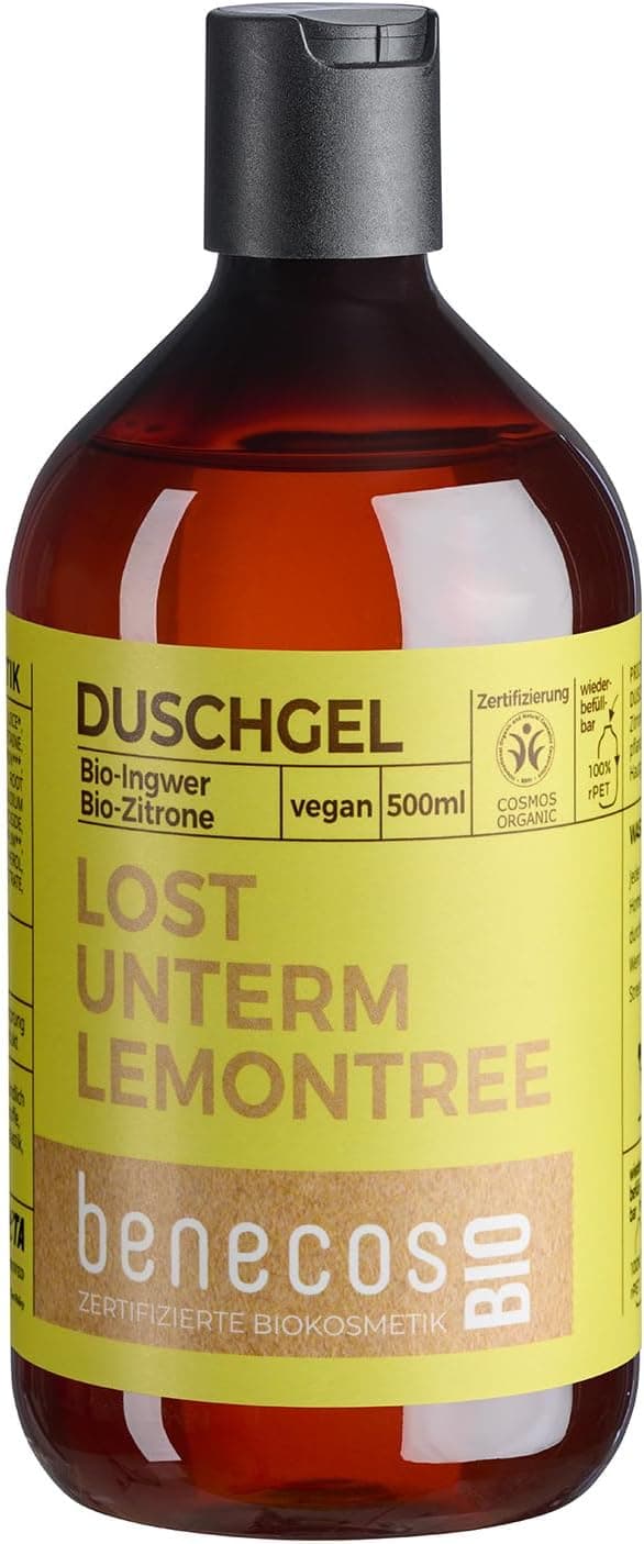 Gel de banho gengibre e limão 500 ml. BIO VEGANO