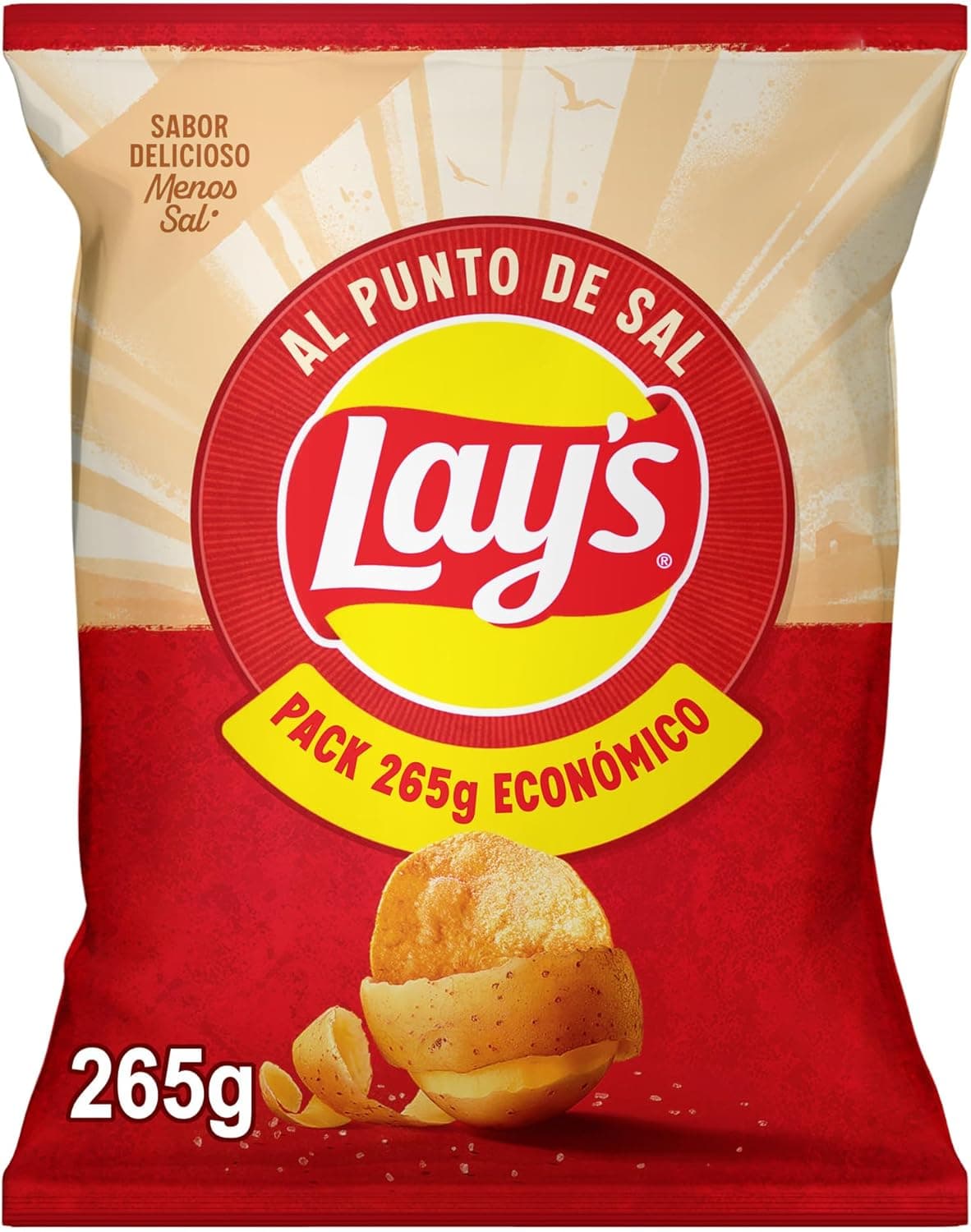 Lay'S Batatas fritas ao ponto de sal, 265 g