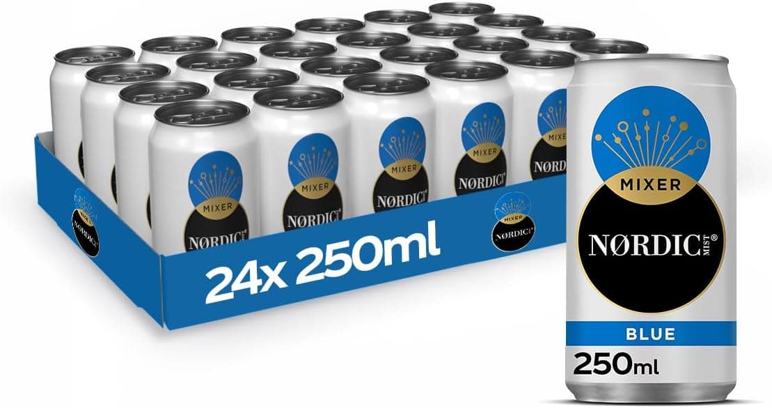 Nordic Mist Mixer Blue Tónica, lata de 250 ml, embalagem de 24