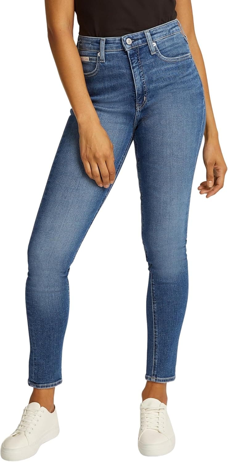 Calvin Klein Vaqueros Mujer High Rise Skinny Fit 30W / 32L Denim Dark
