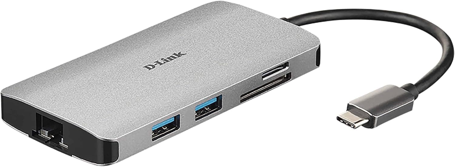 D-Link Dub Cartão de rede USB Gigabit Ethernet, compatível com Windows, Linux e macOS