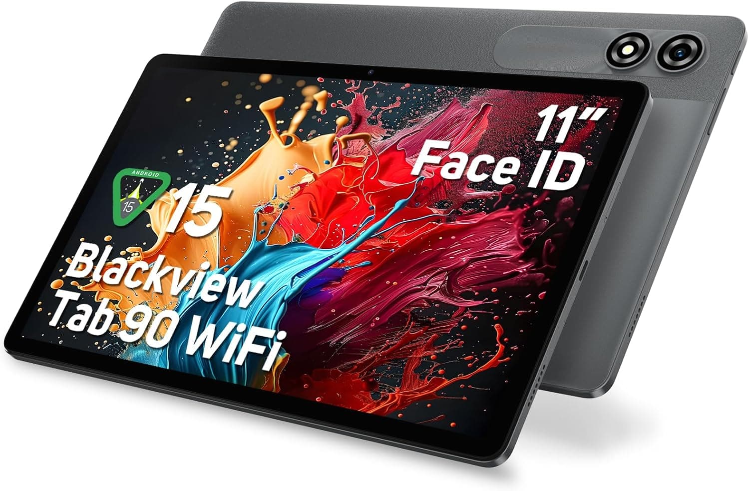 Blackview Android Tablet de 11 polegadas Tab90Wifi, 12 GB RAM 128 GB ROM/2TB TF Gaming Tablets, Widevine L1/8200 mAh/120Hz/Face ID/5G WiFi/8 MP+13 MP/2 altifalantes / 3,5 MM Jack/Octa Core Tablet