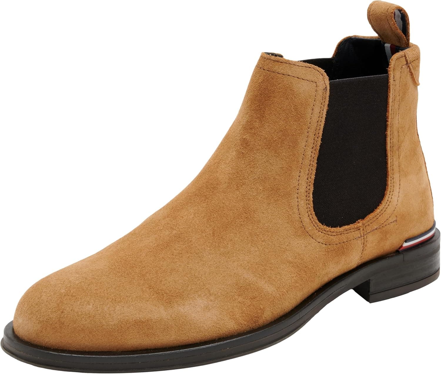 Tommy Hilfiger Botas de cano baixo Core Suede Chelsea de camurça para homem