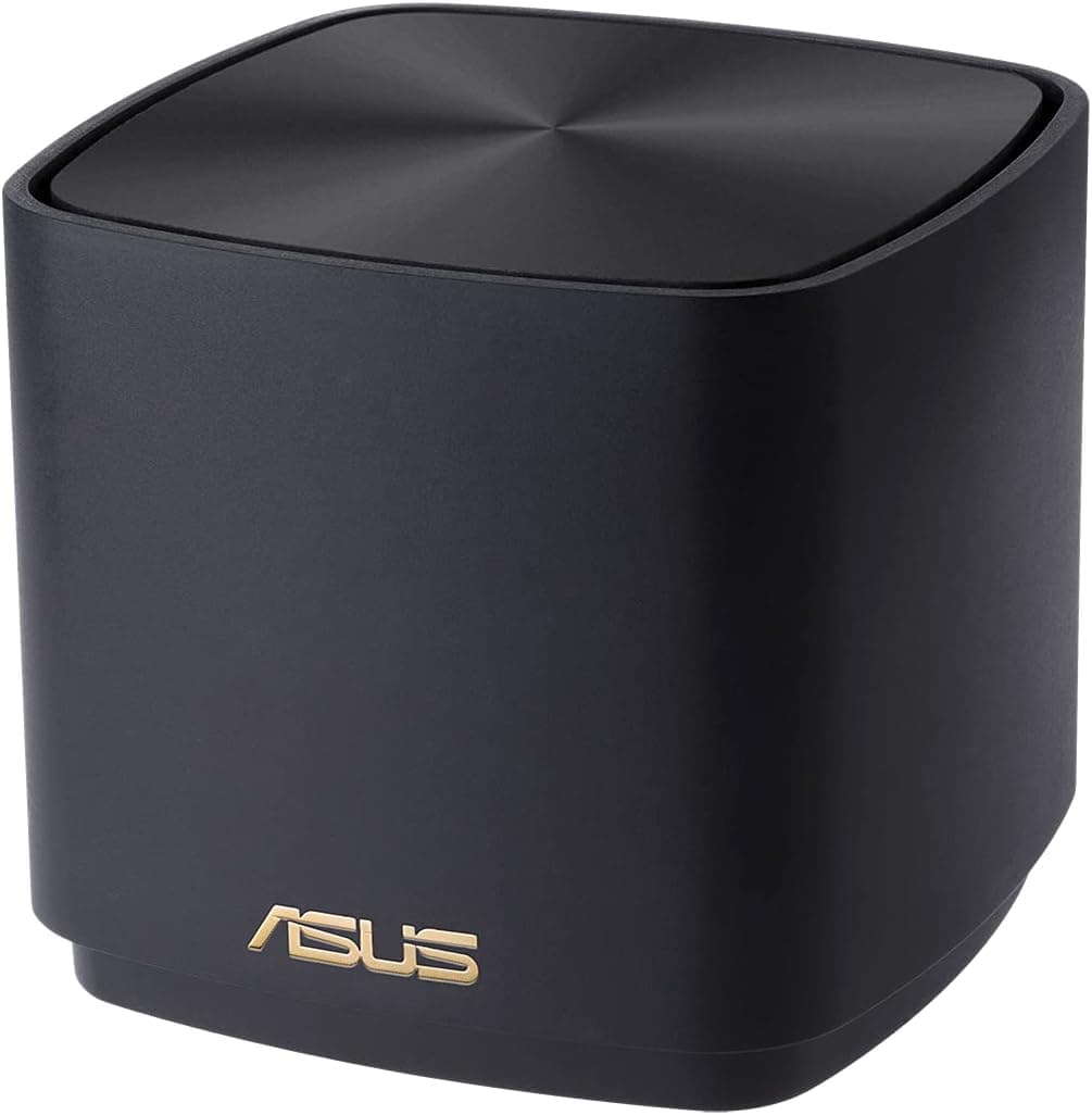ASUS ZenWifi AX Mini (XD4) Sistema de rede Wi-Fi 6, AX1800 (cobre até 446 m2, instalação simples, funções de segurança e controlos parentais), cor preta