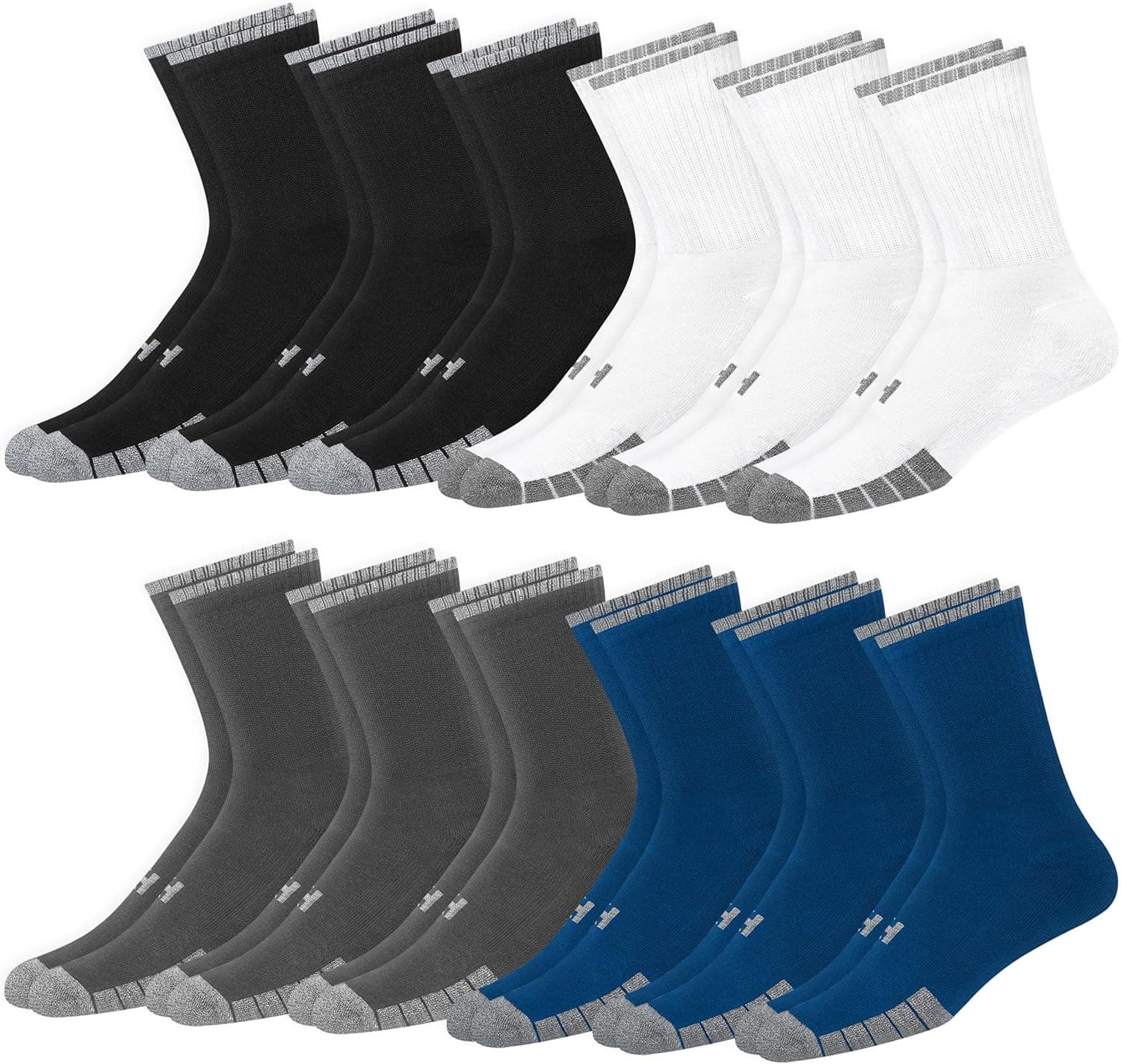 KOPNHAGN Meias desportivas unissexo para adulto, pack de 12 pares