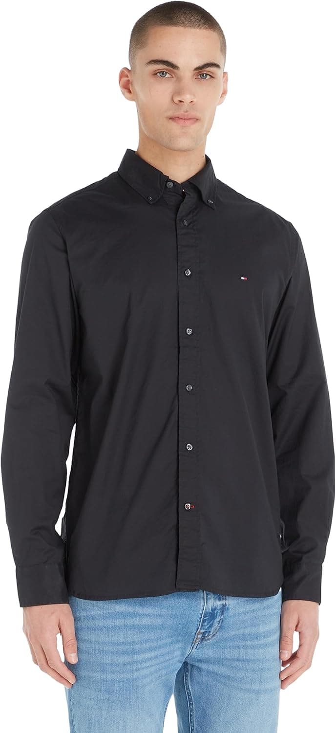 Tommy Hilfiger T-shirt Core Flex Popelina RF para homem