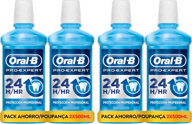 Oral-B Pro-Expert | Elixir oral proteção profissionalm, 4 x 500 ml
