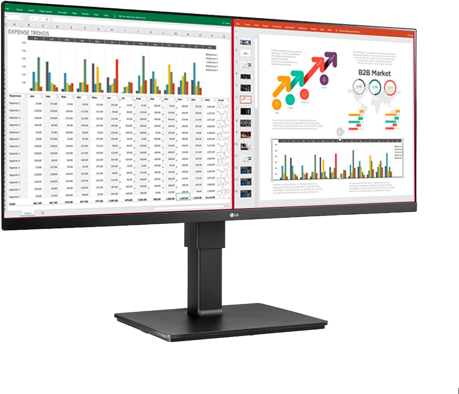 LG 34BN670-B - Monitor panorâmico corporativo de 34 polegadas, painel IPS: 2560 x 1080, 21:9, 400 CD/m², 1000:1, sRGB >99%, 75Hz, 5 ms, diag. 86,6 cm, DPx1, HDMIx2, colunas 7 W, VESA HDR 400, cor