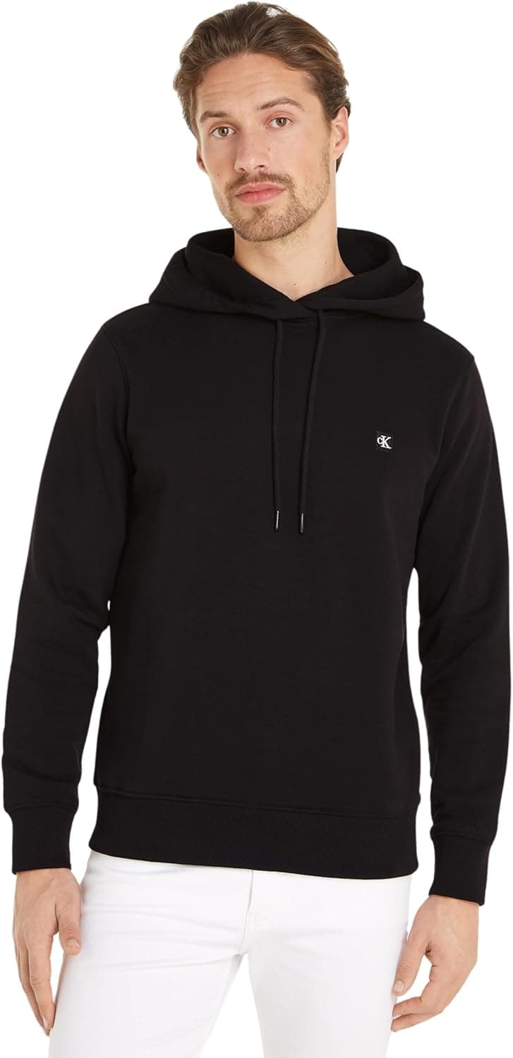 Calvin Klein Jeans Camisola Embro Badge Hoodie com capuz para homem