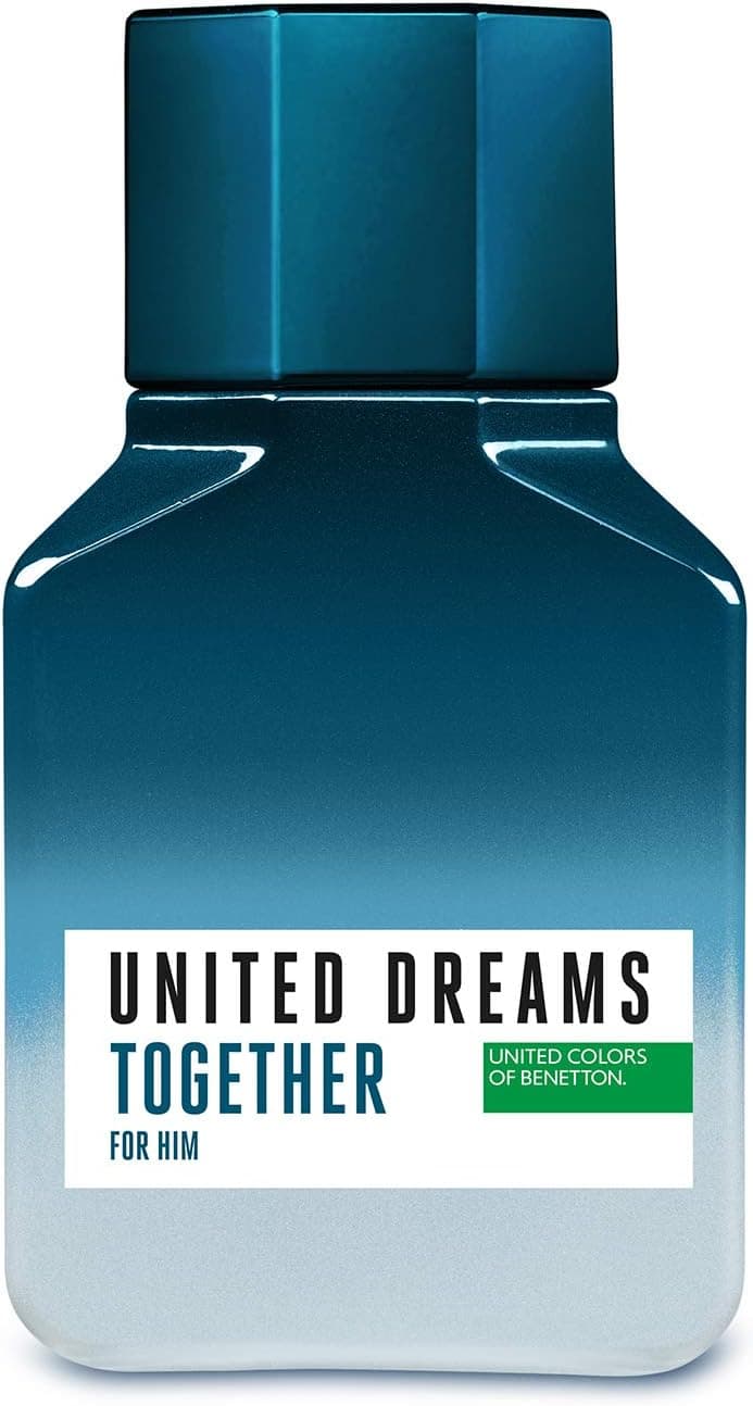 United Colors of Benetton Dreams Together | Eau de toilette fresca masculina com notas cítricas e especiadas, 100 ml