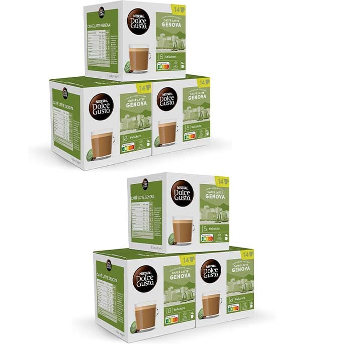 Nescafé Dolce Gusto Café leite Genova, total 84 cápsulas