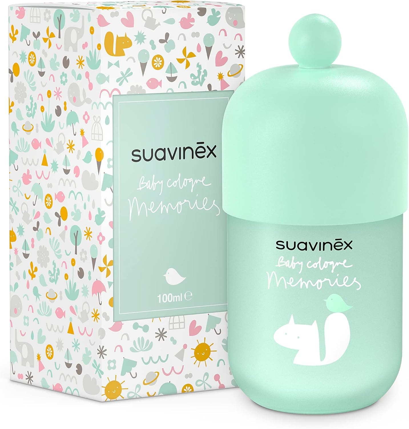 Suavinex Baby Cologne Memories, colónia para bebés de baixo álcool, não mancha a roupa, novo frasco, 100 ml