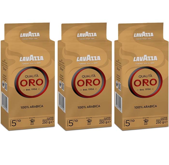 Lavazza Café moído qualidade ouro, 250 g x 3