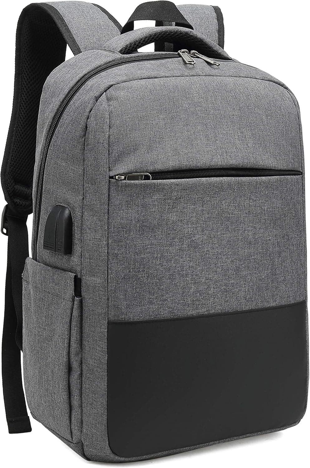 Besttravel Mochila unissexo impermeável para computador portátil de até 15,6 polegadas, conector para auriculares e bolso anti-roubo, para estúdios, viagens ou trabalho