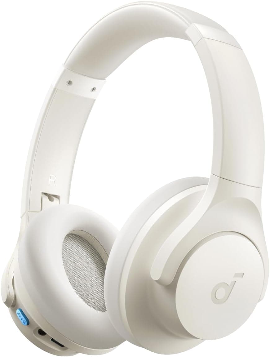 Soundcore Q11i Auriculares sem fios Bluetooth da Anker, graves profundos, 60 horas de reprodução, áudio de alta resolução, almofadas removíveis, conexão multiponto