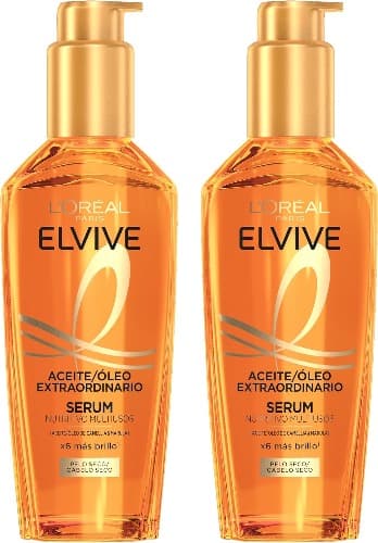 L'Oréal Paris Elvive Óleo para cabelo extraordinário, universal para todos os tipos de cabelo, 100 ml x2