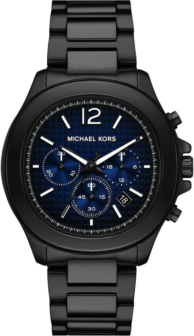 Michael Kors Relógio analógico para homens de quartzo com correia em aço inoxidável MK9193