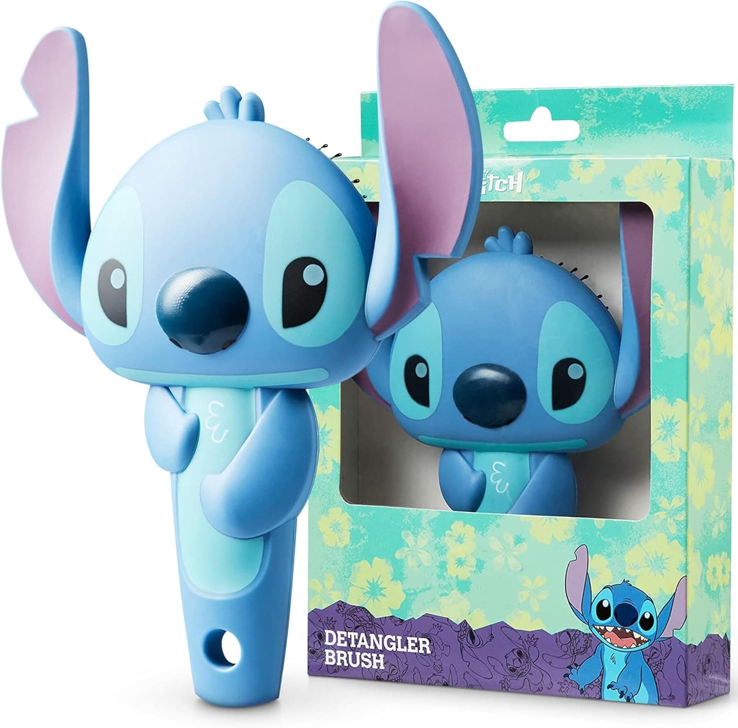 Disney Escova de cabelo desenredante Stitch, Baby Yoda, Marie, Minnie Mouse, presentes lilás e Stitch menina, Merchandising oficial, desembaraçador cabelo meninas, escova antipuxões