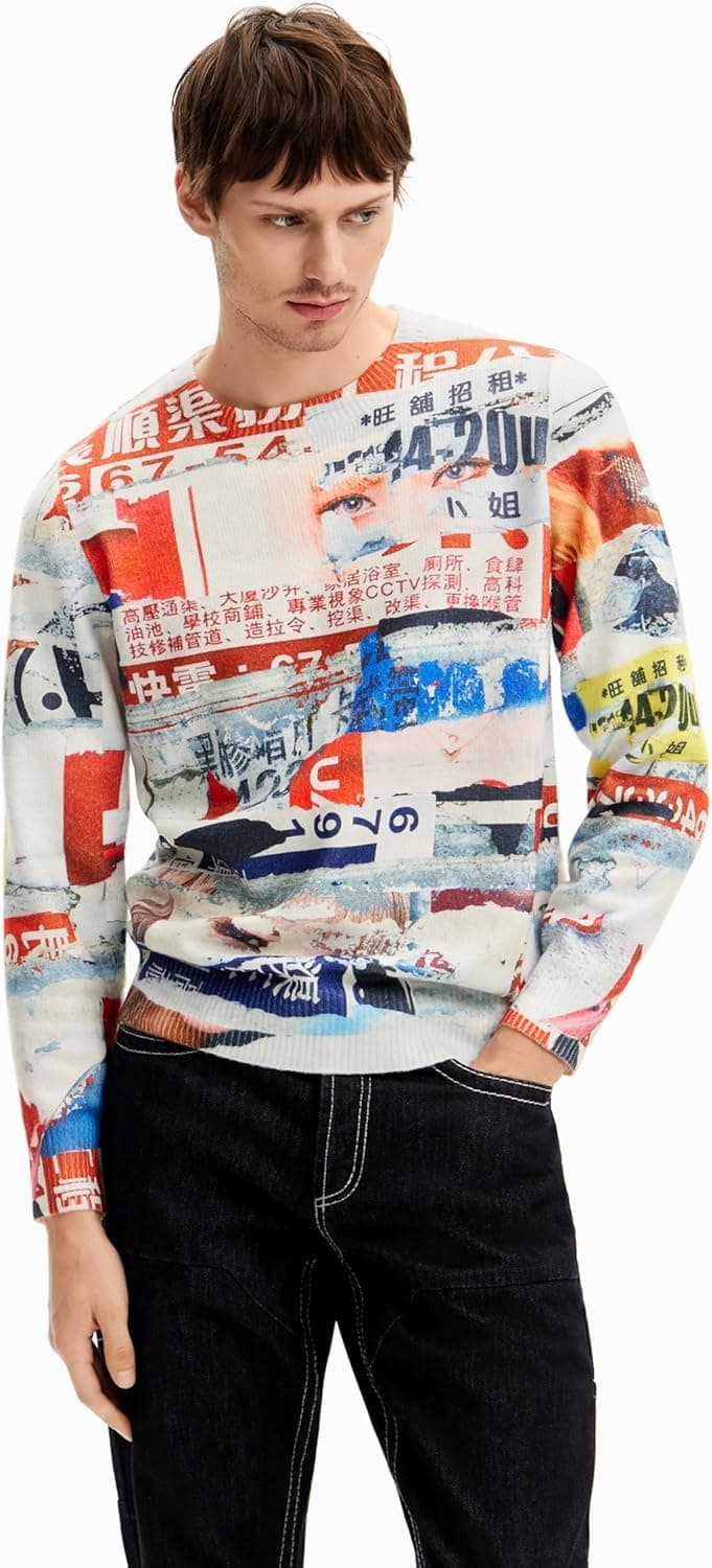 Desigual Camisola de malha plana para homem