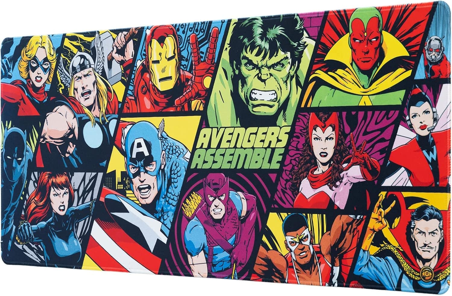 Tapete de rato XXL Marvel - tapete de secretária (Mouse pad XXL: Protetor de mesa) | Acessórios gaming - tapete de secretária: Tapete de secretária impermeável e antiderrapante