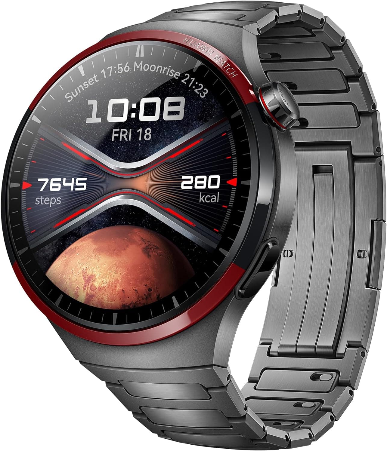 HUAWEI Watch 4 Pro Space Edition, titânio DLC de grau aeroespacial, resumo de saúde 2,0, bateria de até 21 dias, chamadas móveis eSIM, mergulho livre até 30 m, iOS & Android, cinzento