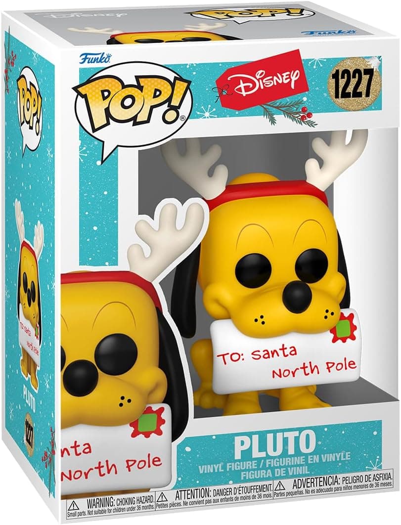 Funko Pop! Disney: Holiday - Pluto - figura de vinil colecionável - ideia de presente - Mercadoria oficial - brinquedos para crianças e adultos - boneco para colecionadores e exposição