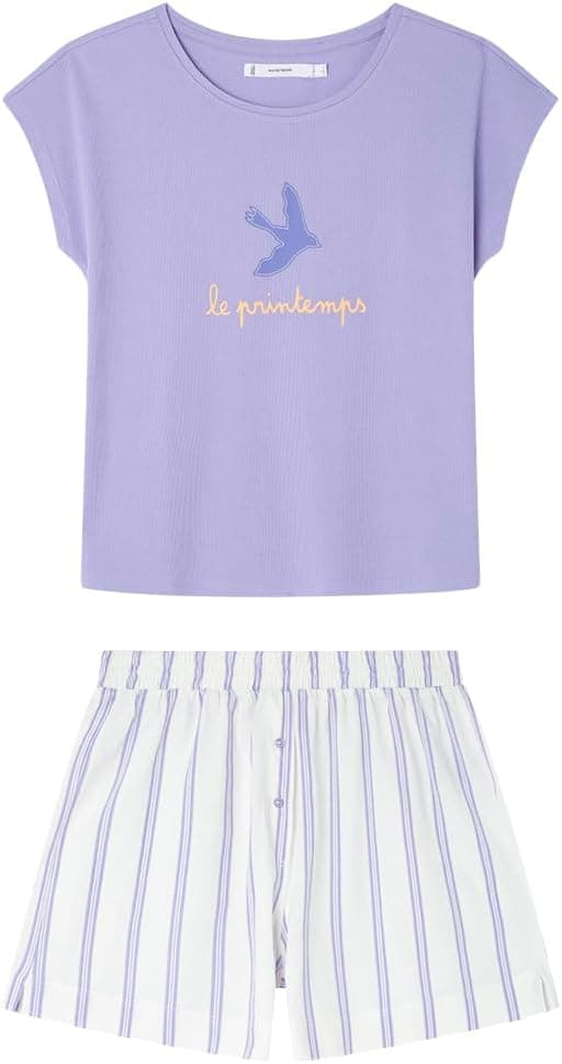 Women'secret Weekly Hope Stripe pijama de verão para mulher