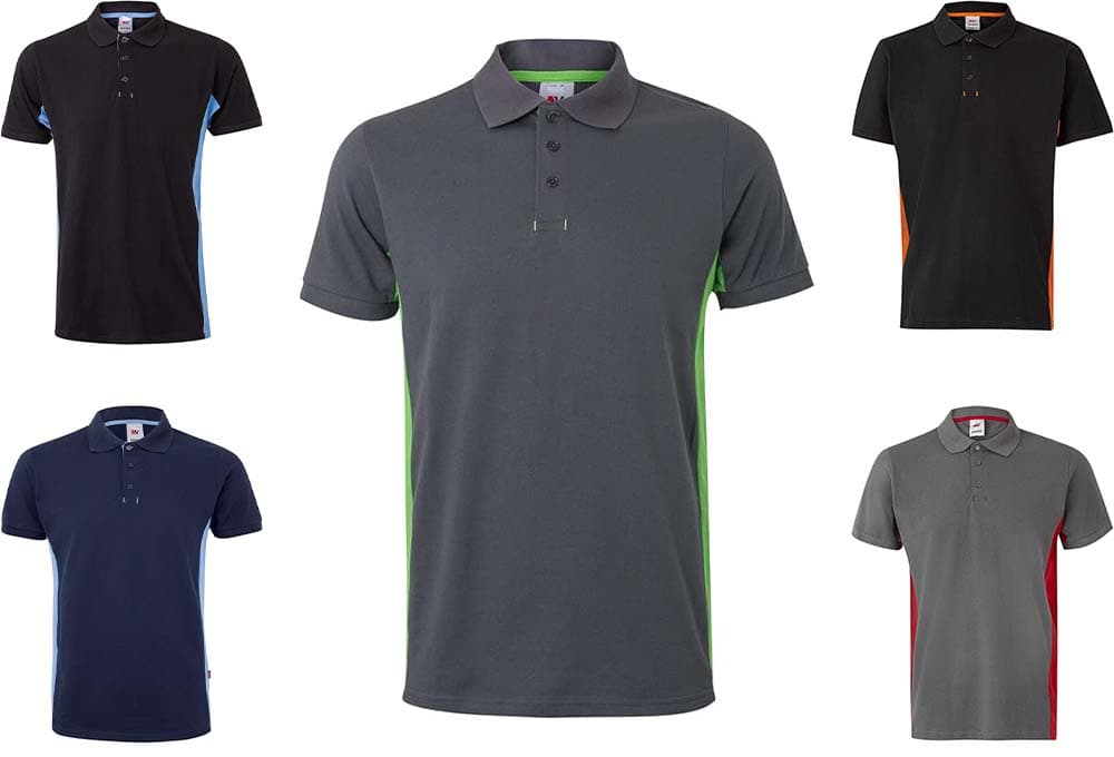 Velilla 105504 | Polo bicolor de manga curta para homem em algodão