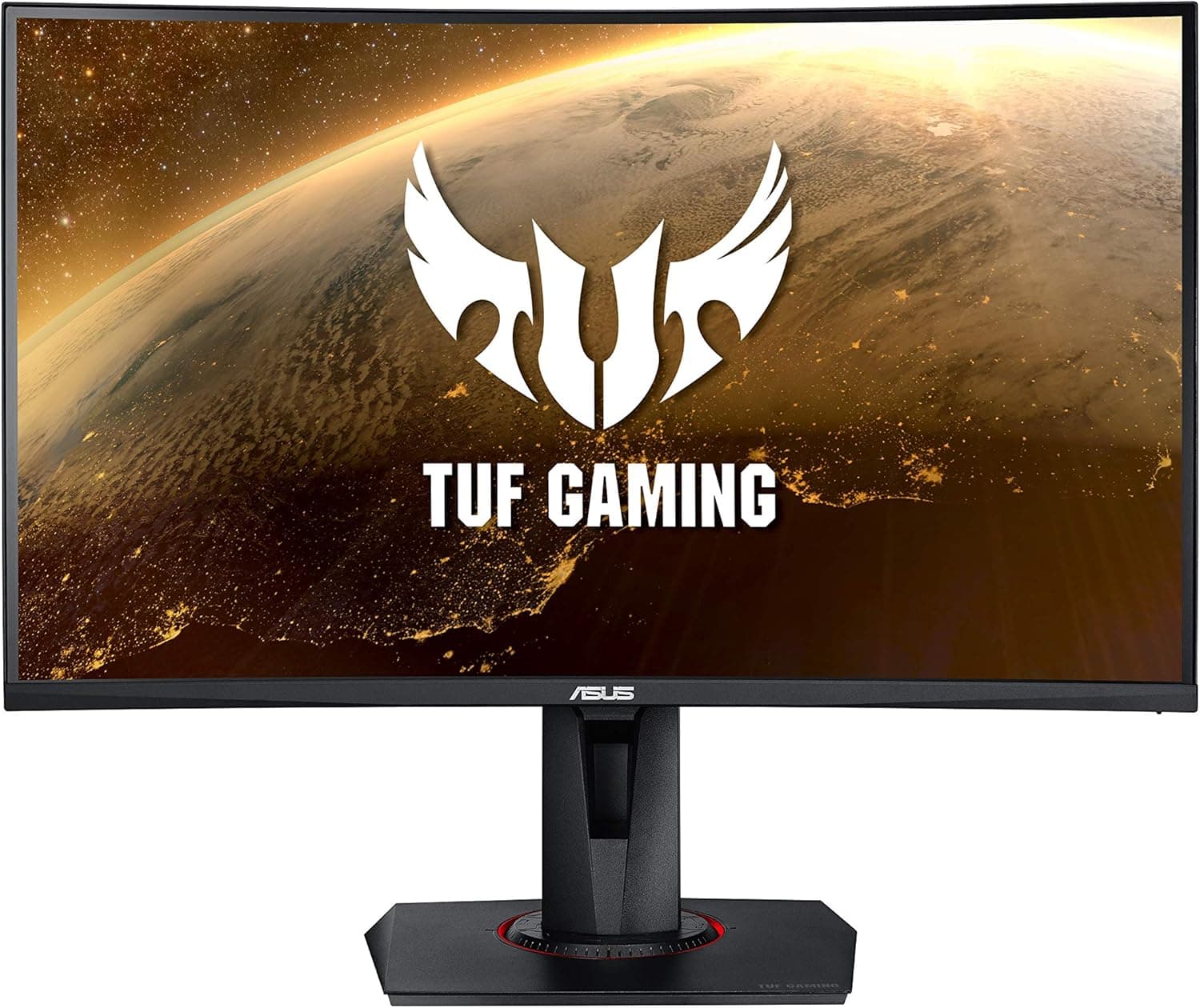 ASUS TUF VG27VQ Monitor de jogos Full HD de 27", curvo, (1920x1080,165 Hz, Extreme Low Motion Blur, Adaptive-sync, Freesync Premium, 1 ms (MPRT)) preto