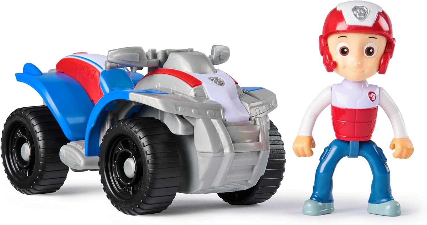 Patrulha Canina - Moto brinquedo Quad e figura Ryder - Quad de resgate com figura Ryder patrulha canina - 6069067 - brinquedos crianças 3 anos +