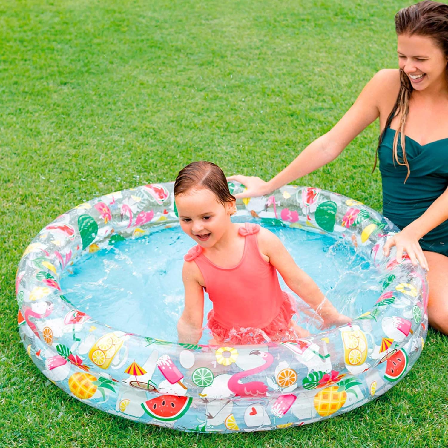 Intex Piscina insuflável 2 aros 122 x 25 cm, 150 litros (59421)