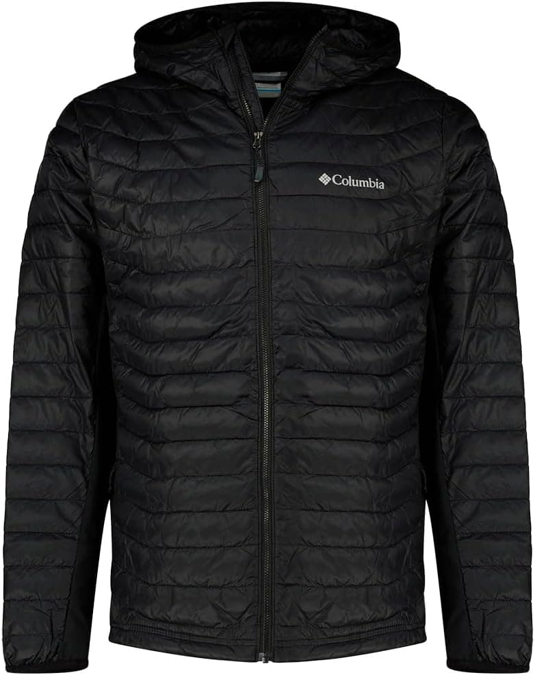 Columbia Powder Pass Hybrid Hooded Jacket casaco acolchoado com capuz para homem