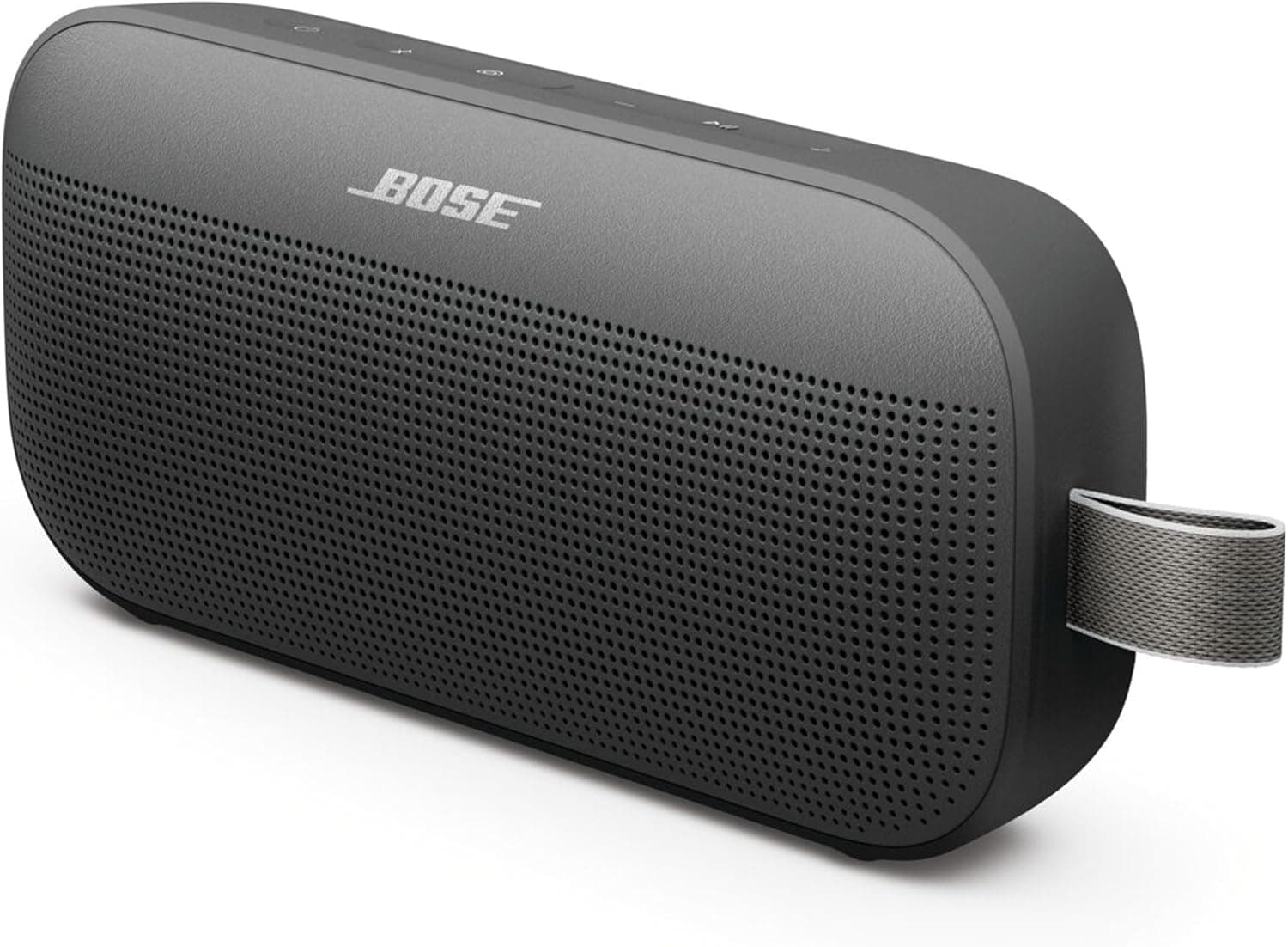 BOSE SoundLink Flex (2.ª geração. ), Altifalante portátil sem fios com Bluetooth pequeno e potente para festas ao ar livre, até 12 h de autonomia, resistente à água IP67 e ao pó, preto