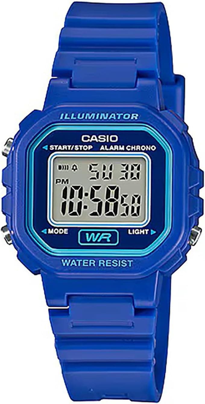 Casio Collection | Relógio digital para mulher com cronómetro, alarme e iluminação LED