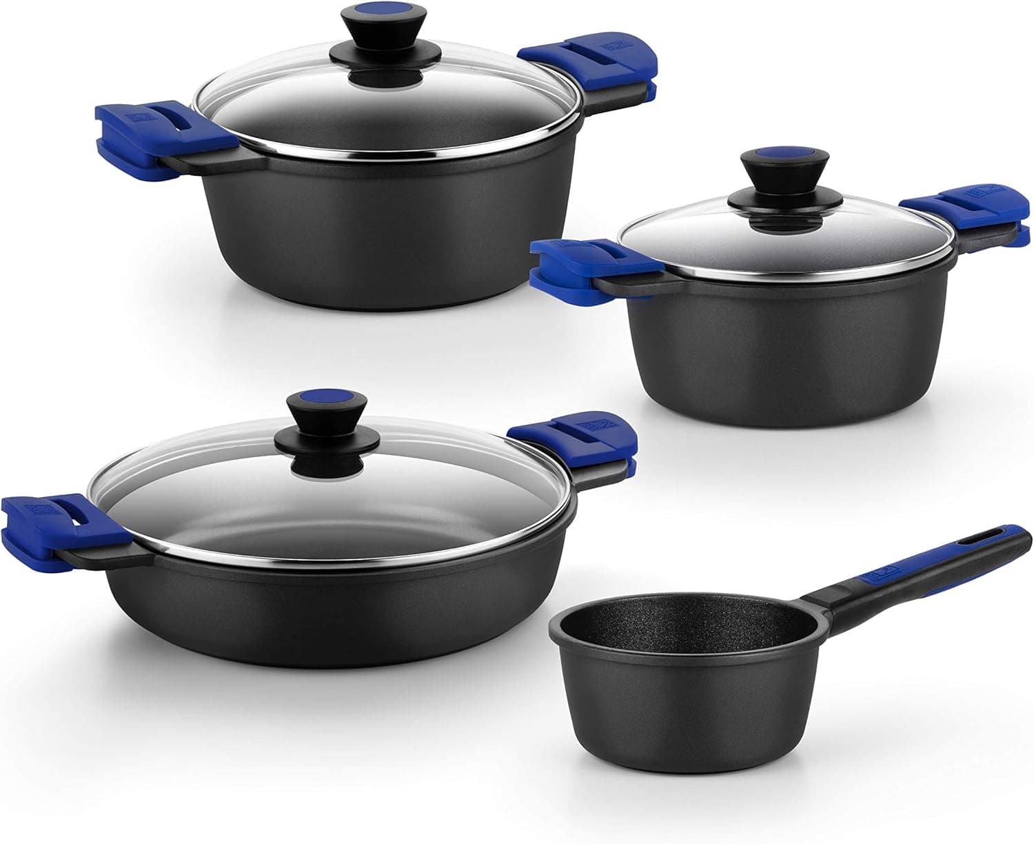 BRA Advanced Conjunto de cozinha para todos os tipos de fogão, inclusive indução, cor preta